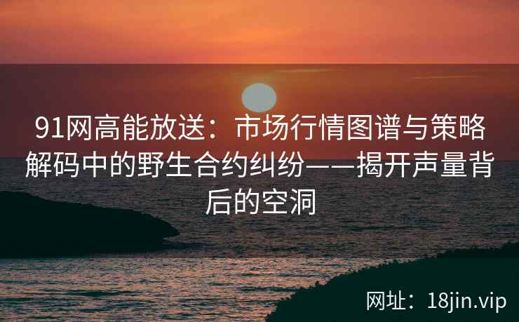 91网高能放送：市场行情图谱与策略解码中的野生合约纠纷——揭开声量背后的空洞