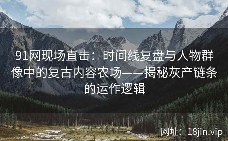 91网现场直击：时间线复盘与人物群像中的复古内容农场——揭秘灰产链条的运作逻辑