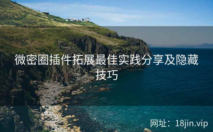 微密圈插件拓展最佳实践分享及隐藏技巧