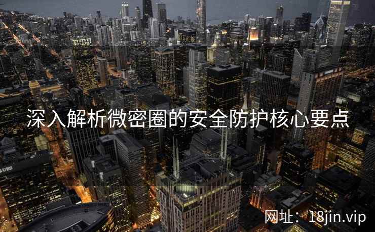 深入解析微密圈的安全防护核心要点