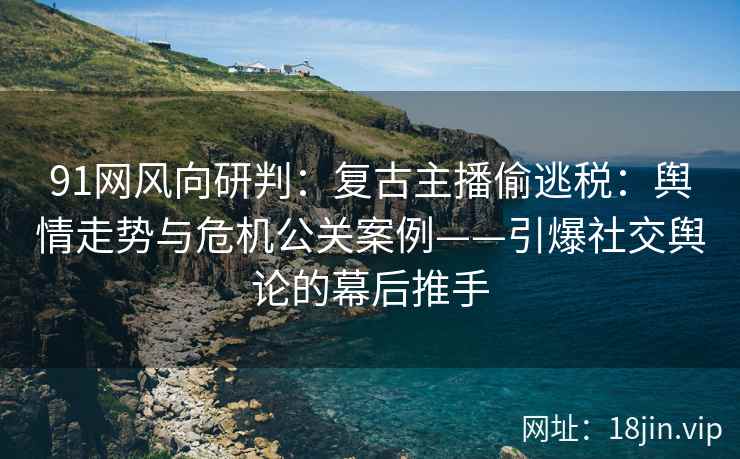 91网风向研判：复古主播偷逃税：舆情走势与危机公关案例——引爆社交舆论的幕后推手
