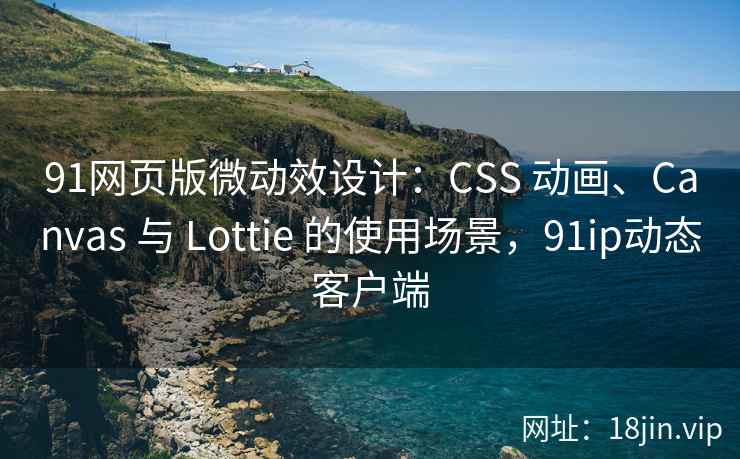 91网页版微动效设计：CSS 动画、Canvas 与 Lottie 的使用场景，91ip动态客户端